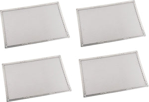 Omcan - 15" x 21" Heavy Duty Crimped Rectangular Pizza Screen, Pack of 4 - 13459