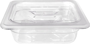 Omcan - 1/6 Size 2.5" Deep Clear Food Pan, Pack of 50 - 80046