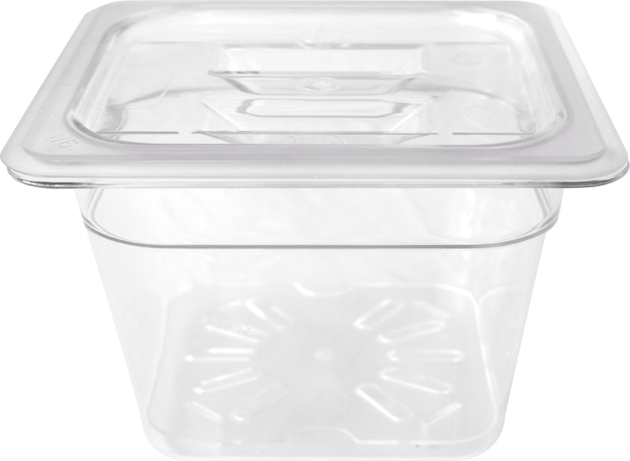 Omcan - 1/6 Size 6" Deep Clear Food Pan, Pack of 20 - 80048