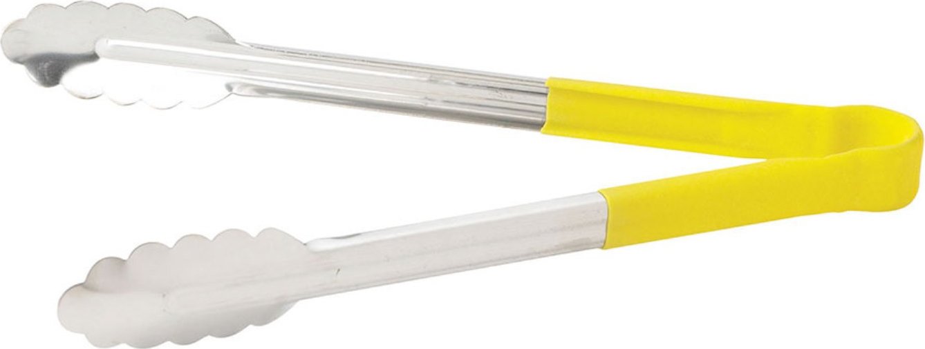 Omcan - 16” Yellow Handle Utility Tong, Pack of 20 - 80552