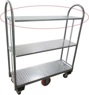 Omcan - 16″ x 48″ Shelf for Utility Cart Item 44680, Set of 2 - 44682