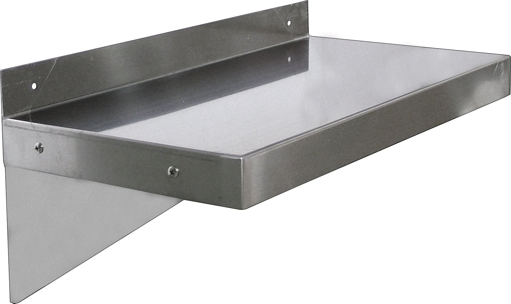 Omcan - 16” x 60” Stainless Steel Wall Shelf, Pack of 2 - 24411