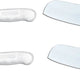 Omcan - 18" Pizza Knife with White DR Handle, Pack of 4 - 31355