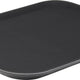 Omcan - 18" x 14" Black Rectangular Non-Slip Service Tray (457 mm x 356 mm), Pack of 10 - 80115