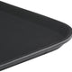 Omcan - 18" x 14" Black Rectangular Non-Slip Service Tray (457 mm x 356 mm), Pack of 10 - 80115