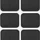 Omcan - 18" x 14" Black Rectangular Non-Slip Service Tray (457 mm x 356 mm), Pack of 10 - 80115