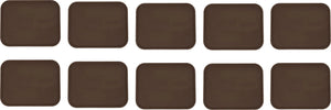 Omcan - 18" x 14" Brown Rectangular Non-Slip Service Tray (457 mm x 356 mm), Pack of 10 - 80116