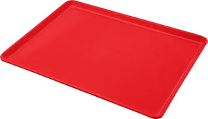 Omcan - 18” x 26” Red Meat & Bun Tray, Pack of 10 - 41347