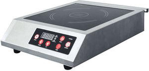 Omcan - 1.8 kW Stainless Steel Commercial Countertop Induction Cooker - 44415