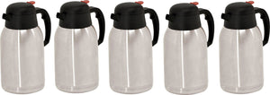 Omcan - 2 L Stainless Steel Double Wall Thermal Carafe, Pack of 5 - 40565