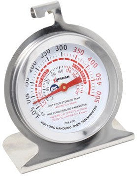 Omcan - 2" Oven Thermometer with Built-in Hanging Hook and Standing Panel, Pack of 40 - 47201