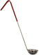 Omcan - 2 Oz One-Piece Stainless Steel Ladle with Red Handle, Pack of 40 - 80762