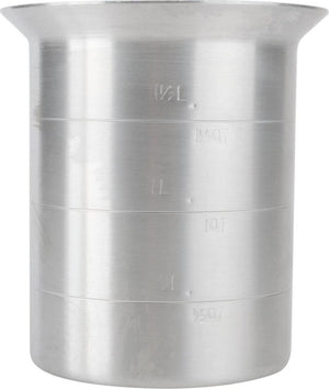 Omcan - 2 QT Aluminum Liquid Measure (1900 ml), Pack of 10 - 80402