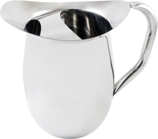 Omcan - 2 QT Stainless Steel Bell Pitcher with Ice Guard, Pack of 5 - 80860