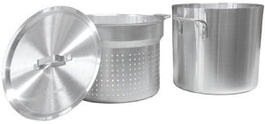 Omcan - 20 QT Aluminum Double Boiler with Perforated Inner Pot - 43441