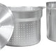 Omcan - 20 QT Aluminum Double Boiler with Perforated Inner Pot - 43441