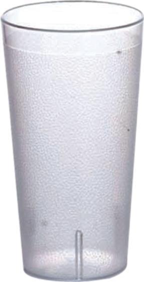 Omcan - 20 oz Clear Pebbled Tumbler (591 ml), Pack of 100 - 80348