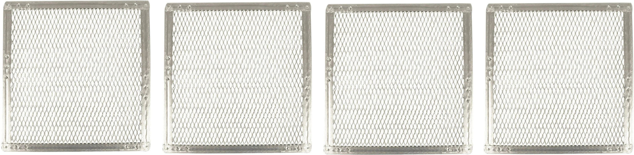 Omcan - 20" x 20" Heavy Duty Crimped Square Pizza Screen, Pack of 4 - 13465