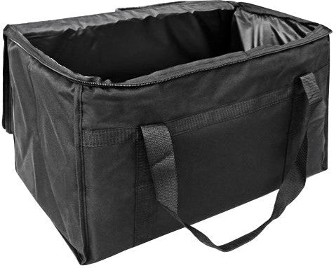 Omcan - 22" x 13.9" x 13" Black Insulated Delivery Bag, Pack of 5 - 80949