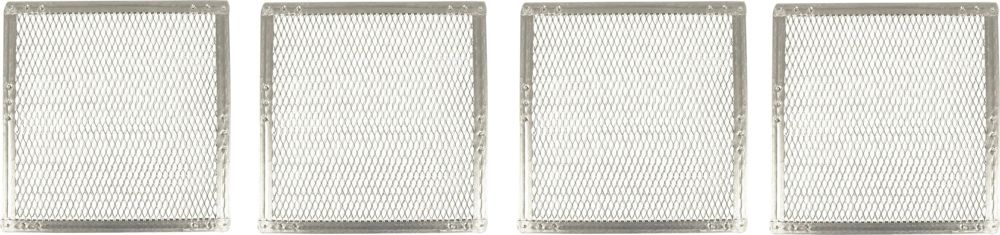 Omcan - 22" x 22" Heavy Duty Crimped Square Pizza Screen, Pack of 4 - 13467