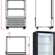 Omcan - 23" Black Single Glass Door Refrigerator - RE-CN-305