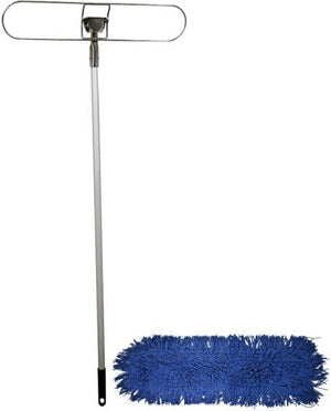 Omcan - 24" Dust Mop with 60-inch Aluminium Handle, Pack of 6 - 80875