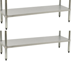 Omcan - 24” x 24” Elite Undershelf For Work Tables, Pack of 2 - 17614