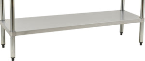 Omcan - 24” x 24” Stainless Steel Undershelf For Work Tables, Pack of 2 - 21607