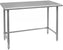 Omcan - 24” x 36” Stainless Steel Work Table with Leg Brace & Open Base - 28630