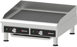 Omcan - 24"x 19" 3.6kW Electric Charbroiler With Grill and Griddle Plate - 49886