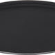 Omcan - 26" Black Oval Non-Slip Service Tray (660 mm x 559 mm), Pack of 4 - 80107