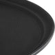 Omcan - 26" Black Oval Non-Slip Service Tray (660 mm x 559 mm), Pack of 4 - 80107