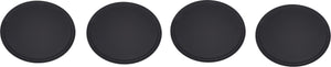 Omcan - 26" Black Oval Non-Slip Service Tray (660 mm x 559 mm), Pack of 4 - 80107