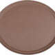 Omcan - 26" x 22" Brown Oval Non-Slip Service Tray (660 mm x 559 mm), Pack of 4 - 80108