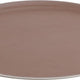 Omcan - 26" x 22" Brown Oval Non-Slip Service Tray (660 mm x 559 mm), Pack of 4 - 80108