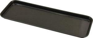 Omcan - 26” x 9” x 3/4" Black Fiberglass Tray, Pack of 10 - 85240