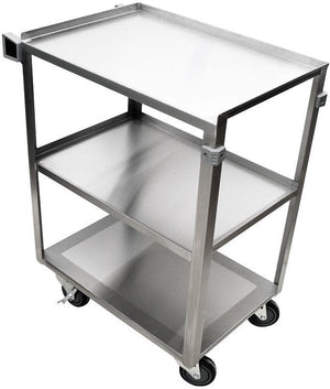 Omcan - 27.5″ Stainless Steel Welded Utility Cart - 44697