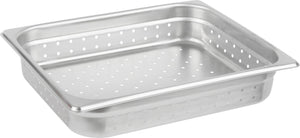 Omcan - 2.5" Deep 1/2-Size Perforated Steam Table Pan, Pack of 10 - 85200