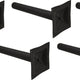 Omcan - 3" D x 28.5" H Black Column with Square Top Spider, Pack of 5 - 43206