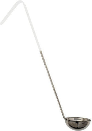 Omcan - 3 Oz One-Piece Stainless Steel Ladle with Ivory Handle, Pack of 30 - 80763