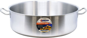 Omcan - 30 QT Stainless Steel Brazier with Cover - 80430