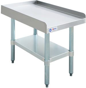 Omcan - 30″ x 18″ Stainless Steel Equipment Stand with Stainless Steel Undershelf and Legs - 47693