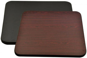 Omcan - 30″ x 60″ x 1″ Mahogany/Black Rectangular Table Top - 44524