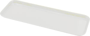 Omcan - 30” x 8.75” White Fiberglass Tray, Pack of 10 - 24386