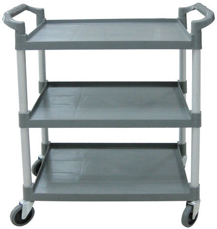 Omcan - 31″ x 20″ Gray Plastic Bussing Cart, Pack of 2 - 47128