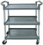 Omcan -  31″ x 20″ Gray Plastic Bussing Cart, Pack of 2 - 47128