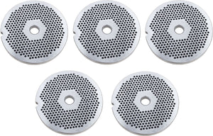 Omcan - #32 (2.8 mm) Carbon Steel Hubless Meat Grinder Plate, Pack of 5 - 11256