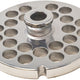 Omcan - #32 European-Style (12 mm) Stainless Steel Meat Grinder Plate with Hub, Pack of 2 - 11211