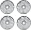 Omcan - #32 European-Style (6 mm) Stainless Steel Hubless Meat Grinder Plate, Pack of 4 - 11229