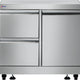 Omcan - 32" Stainless Steel Cabinet Stand with Gas Tank Cabinet and 2 Drawers with Soft Hinge Drawer Slide - 47877